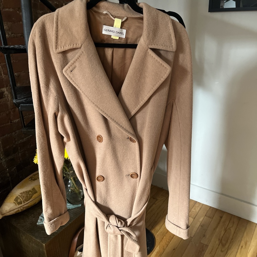 Gerard Darel Camel Trench Coat